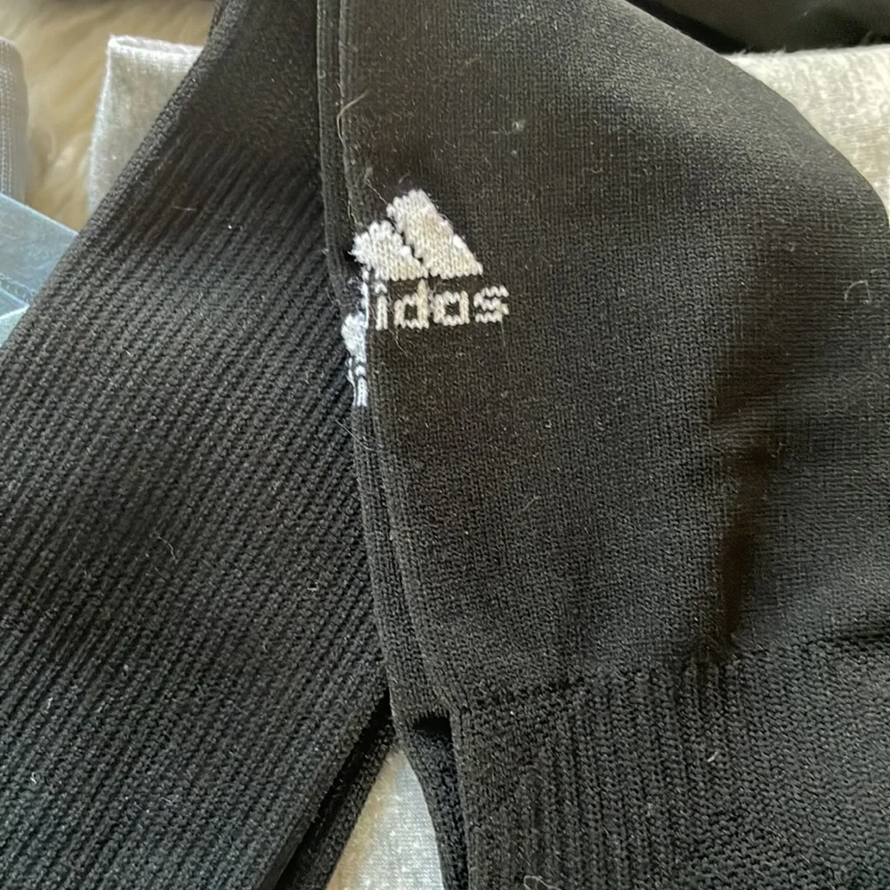 ADIDAS UNISEX BLACK METRO IV SOCCER SOCK